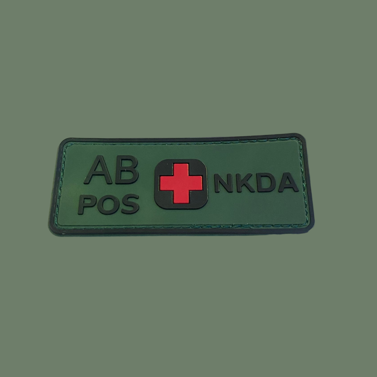 Border Patrol Blood Type Patch Green AB Pos