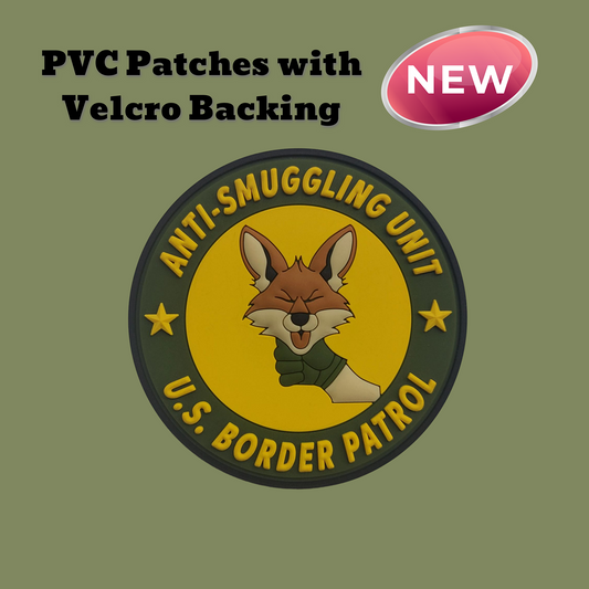 US Border Patrol Anti-Smuggling Unit PVC Patch w/ Velcro Backing