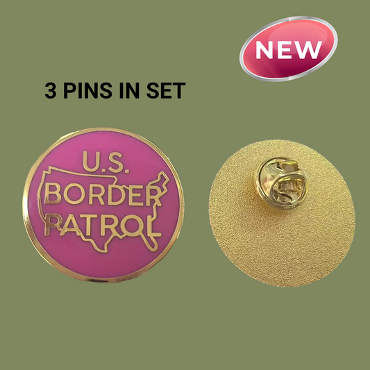 Border Patrol Breast Cancer Awareness Pins