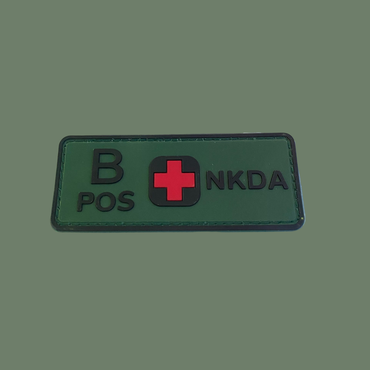 Border Patrol Blood Type Patch Green B Pos