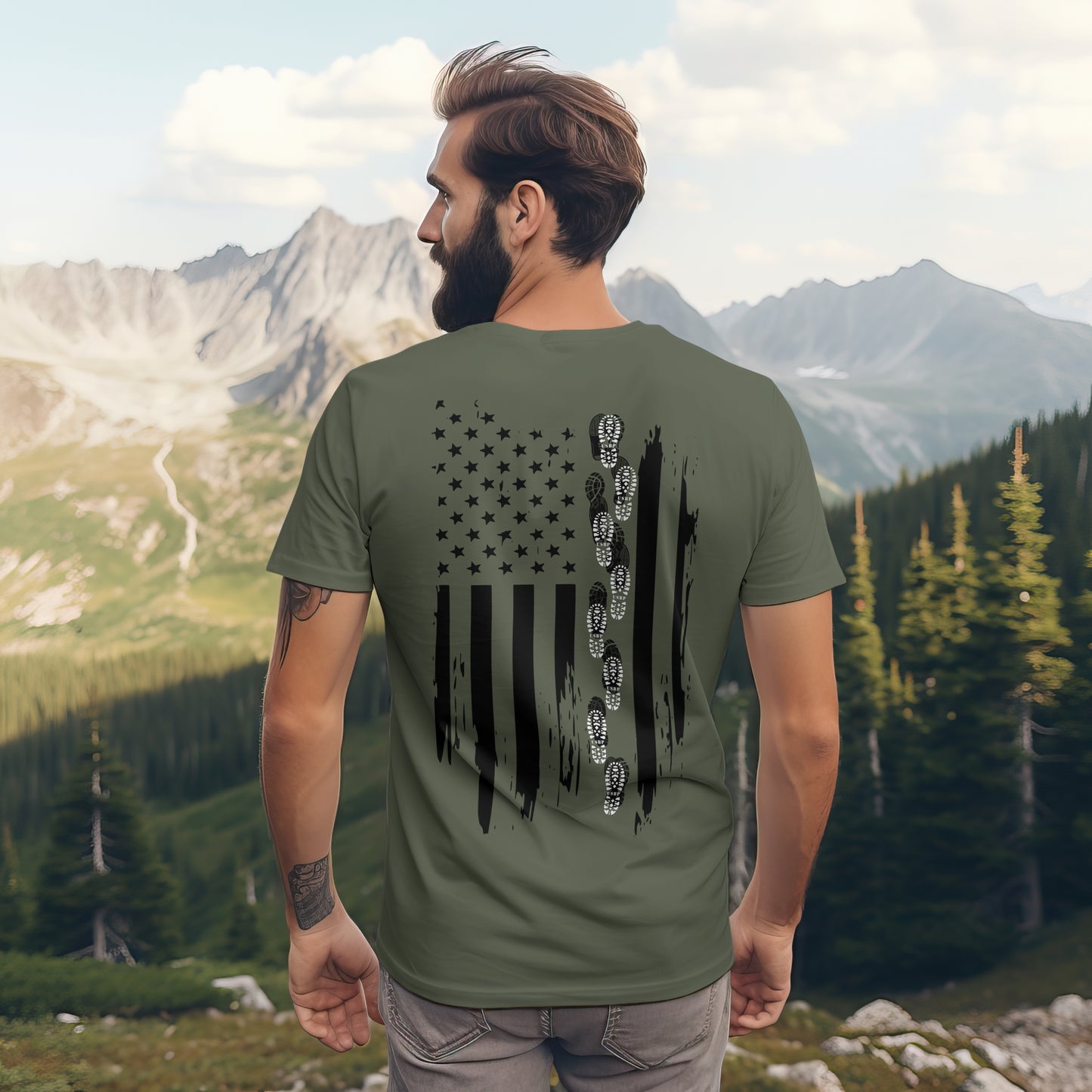 Border Patrol Boot Graphic T-Shirts