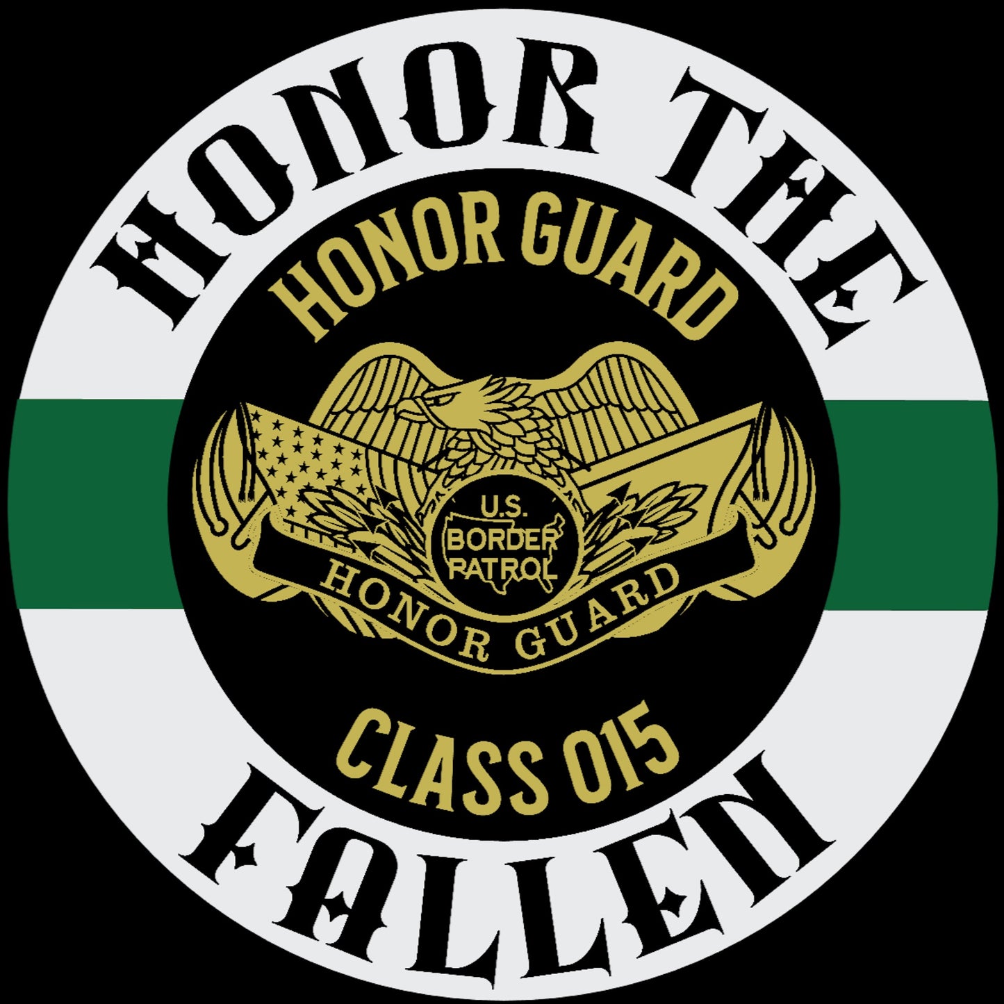 U.S. Border Patrol Honor Guard Class 015 T-Shirt