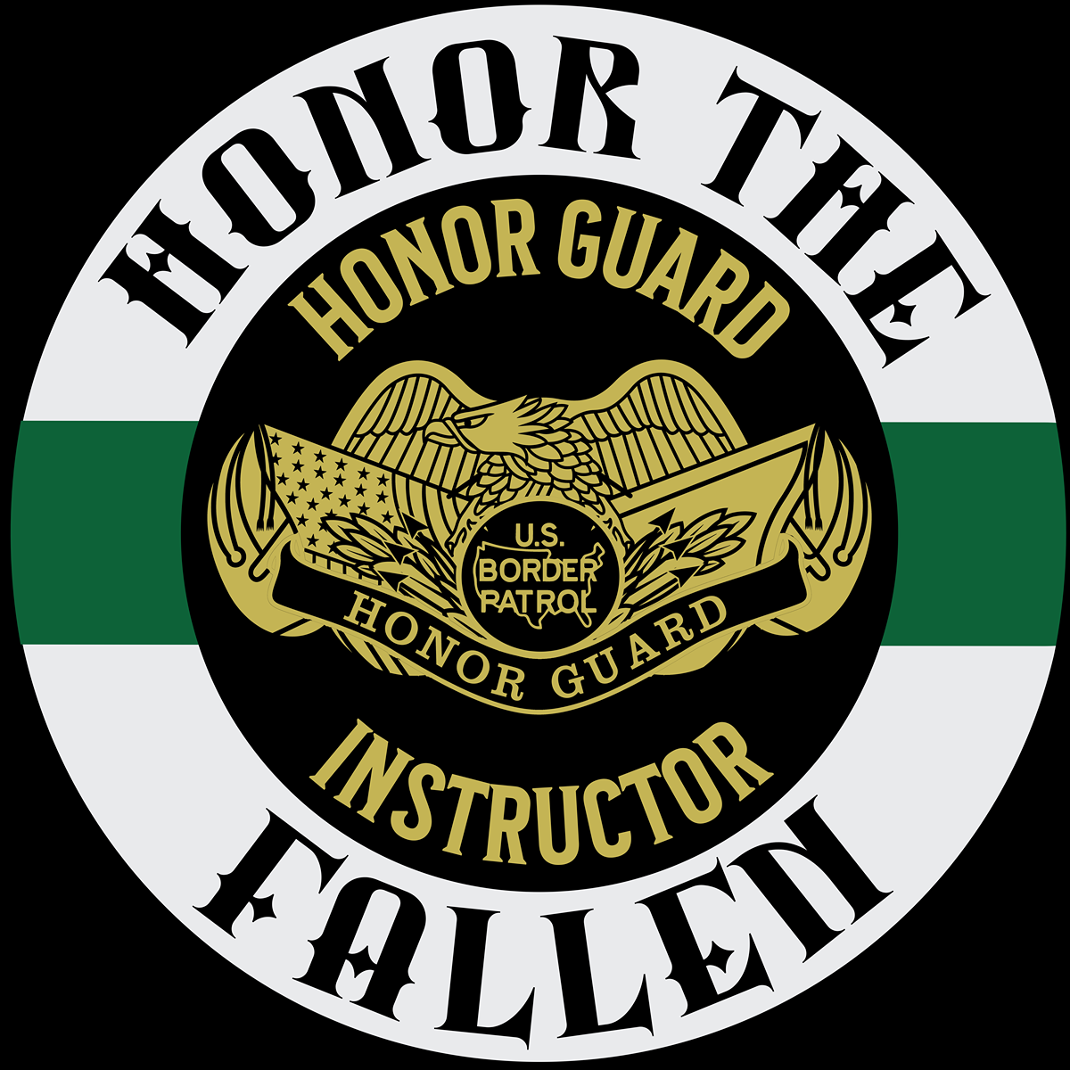 U.S. Border Patrol Honor Guard Instructor T-Shirt