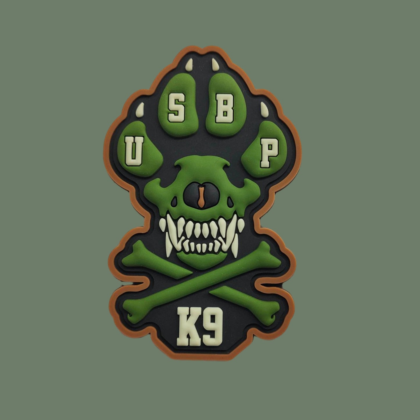 USBP K9 PVC Patch 2" X