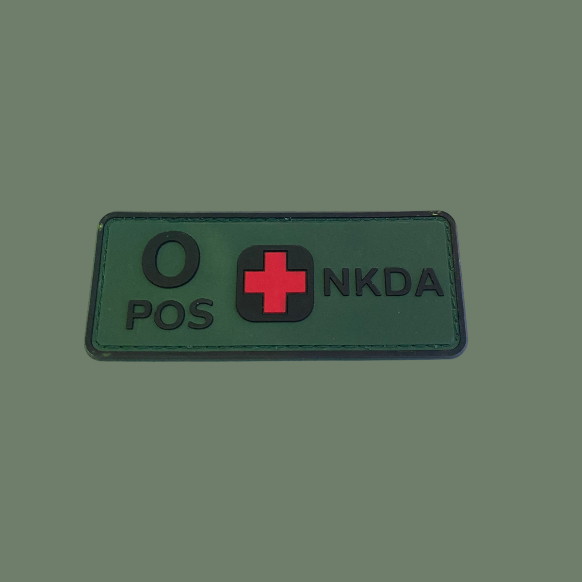 Border Patrol Blood Type Patch Green O PoS