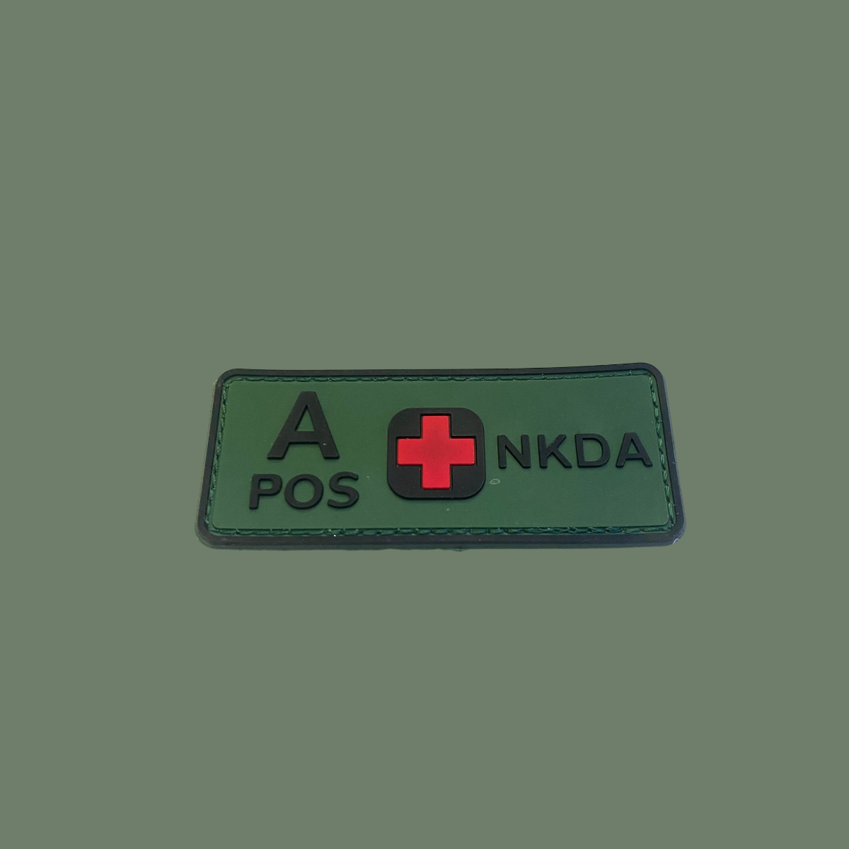 Border Patrol Blood Type Patch Green A Pos