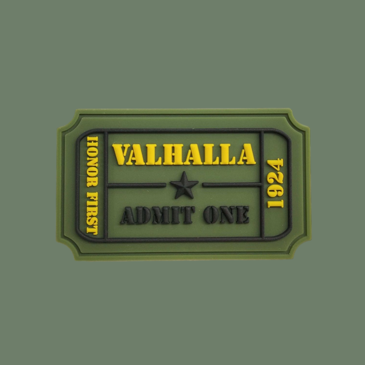 Border Patrol Valhalla Admit one PVC Patch