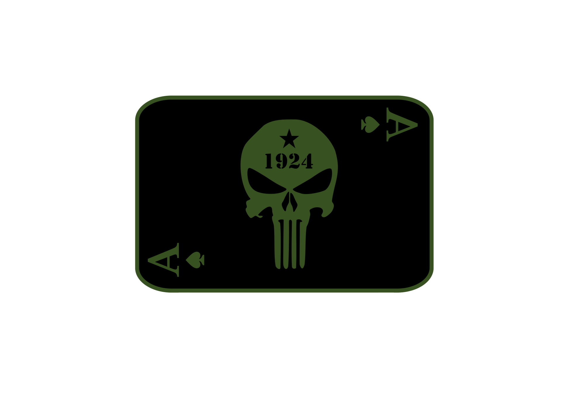 Border Patrol Punisher PVC Patch no background