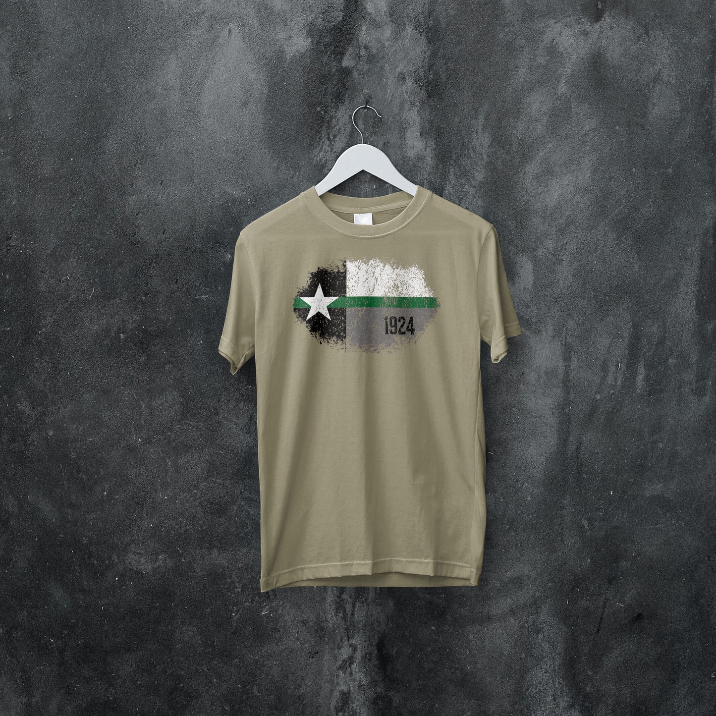 Texas Grunge Thin Green Line Flag Border Patrol T-Shirt 13